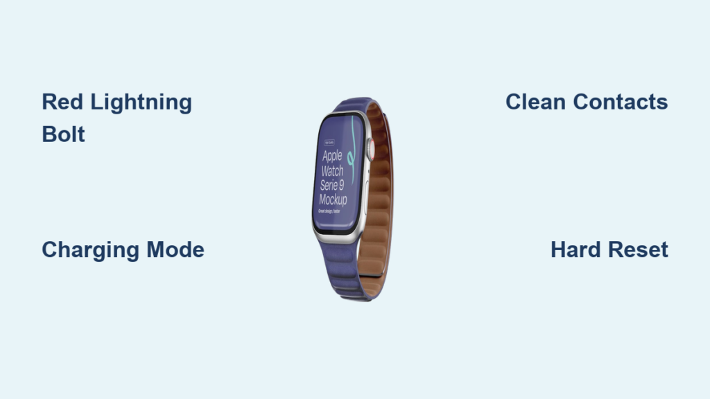 Apple Watch Red Lightning Bolt in Circle: What It Means